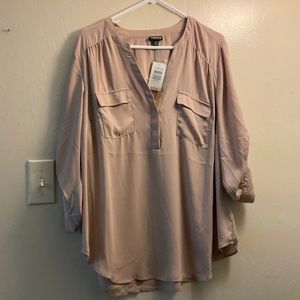 Tan blouse